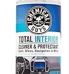 Chemical Guys Total Interior Cleaner & Protectant Interior Cleaner, Cleans & Protects Leather, Vinyl, Plastic, Rubber, Glass with a Streak-Free Finish — Cars, Trucks, SUVs, RVs, 16 oz