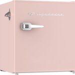 Frigidaire Coral EFR176- AMZ EFR176 Retro Mini Refrigerator-Energy Saving-Adjustable Thermostat Control-Side Mounted Bottle Opener-Ideal for for Dorm, Office, RV, Garage, Apartment 1.6 Cubic Feet