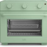 bella Air Fry Toaster Oven, 7 Preset Cooking Options, Dishwasher-Safe EverGood Coated Trays Included, 60-Minute Auto Shutoff w Audible Timer, Power Indicator Light, 1700 Watt, Seaglass