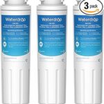 Waterdrop UKF8001 Refrigerator Water Filter 4, Replacement for Whirlpool® EDR4RXD1, EveryDrop® Filter 4, Maytag® UKF8001AXX-750, UKF8001AXX-200, 46-9006, Puriclean II, WD-F07, 3 Filters