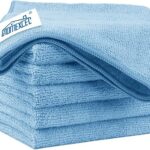 HOMEXCEL Blue Microfiber Cleaning Cloth 6 Pack 12.5 x 12.5 inch Microfiber Towels for Cars Ultra Absorbent Car Washing Cloth Lint Free Streak Free Cleaning Rags for Car, Kitchen Window