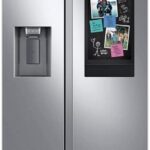 Samsung 26.7 Cu. Ft. Large Capacity Side-By-Side Refrigerator with Family Hub, Stainless Steel, RS27T5561SR/AA