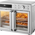 Midea Flexify Classic French Door Toaster Oven Air Fryer Combo, 10-in-1 Large Capacity 26.4 QT Countertop Oven, 25% Faster Cooking and 90% Less Oil, Stainless Steel