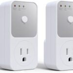 BSEED Single Outlet Surge Protector for Refrigerator, TV, PC & Home Appliance - Wall Surge Protector with Ground & Protected Light Indicators, 120V, 15A, 2 Pack