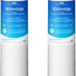 Waterdrop WD-F19C Replacement for GE® RPWFE®, RPWF (Built-in CHIP) Refrigerator Water Filter, Compatible with GFE28GYNFS, GFE28GELDS, PFE28KELDS, PFE28KYNFS, GFD28GELDS, PWE23KELDS, 2 Filters