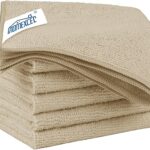 HOMEXCEL Brown Microfiber Cleaning Cloth 6 Pack 12.5 x 12.5 inch Microfiber Towels for Cars Ultra Absorbent Car Washing Cloth Lint Free Streak Free Cleaning Rags for Car, Kitchen Window