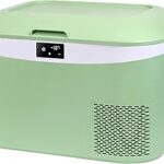 Megiu 12 Volt Refrigerator Portable Car Freezer 13.5 Quart (12.8 Liter) Compressor Cooler 12V/24V DC 110～240 Volt AC for Truck Van RV Camper SUV Boat Travel Camping Road Trips Tailgating -18℃~+15℃