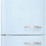 Smeg FAB32 Retro Refrigerator – 50s Style Fridge with Bottom Freezer, No-Frost, LED Display & Lighting, LifePlus Zone, Multi-Airflow – 12.2 cu ft – Pastel Blue - Made in Italy