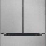 KoolMore 30-Inch and 18.5 cu. ft. Counter Depth French Door Refrigerator with Three Doors and Deep Freezer in Stainless-Steel (KM-RERFDSS-18C)