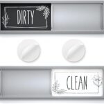 ASSURED SIGNS Dishwasher Magnet Clean Dirty Sign 7 x 2 Inch, Premium Build | Eliminate Kitchen Confusion, Strong Magnetic Hold, Sliding Indicator, Modern Design, Kitchen Organization, Status Reminder