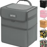 HOTOR Car Trash Can - Leak-Proof Car Organizer and Storage Bag for The Back/Front/Console of Any Cars,Sedans, SUVs & Trucks Easy-to-Install Car Accessory Interior,Light Grey