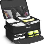 YOREPEK 2 Layer Golf Trunk Organizer, Golf Gifts for Men with Separate Ventilated Compartment for 2 Pair Shoes, Waterproof Car Trunk Locker for Balls, Tees, Clothes, Gloves, Gifts for Golfers