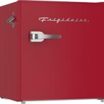 Frigidaire EFR176-RED 1.6 cu. ft. Retro Bar Fridge with Side Bottle Opener, Red
