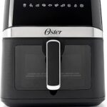 Oster 6 Quart Digital Air Fryer with Window, Large Capacity Airfryer for Easy Cooking