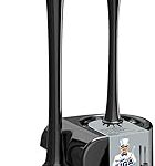 MR.SIGA Toilet Plunger and Bowl Brush Combo for Bathroom Cleaning, Black, 1 Set
