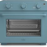 bella Air Fry Toaster Oven, 7 Preset Cooking Options, Dishwasher-Safe EverGood Coated Trays Included, 60-Minute Auto Shutoff w Audible Timer, Power Indicator Light, 1700 Watt, Surf