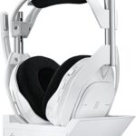 Logitech G Astro A50 X Multi-Platform Wireless Gaming Headset + Base Station for PS5/Xbox/PC: PLAYSYNC Video & Audio Switcher, HDMI 2.1 4K 120Hz VRR, <24bit/48kHz, 24hr Battery, 2.4GHz & BT - White
