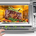 Nuwave Bravo XL Pro Air Fryer Toaster Oven, Improved 100% Super Convection, Quicker & Crispier Results, 100 Presets, Multi-Layer Even Cooking, 50-500F, Smart Probe, PFAS Free, 30QT, Stainless Steel