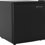 West Bend Mini Fridge Compact Refrigerator for Home Office or Dorm, Auto Defrost with Reversible Door, Energy Star Rated, 1.6-Cu.Ft., Black