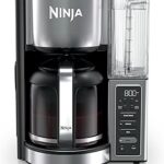 Ninja Fresh Brew™ Drip Coffee Maker, Programmable 14 Cup Glass Carafe, Classic and Rich, 70 Ounces Removable Water Reservoir, Small Batch, Delay, Adjustable Warming Plate, Stainless Steel, CE451