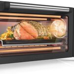 Nuwave Bravo Pro Smart Air Fryer Toaster Oven Combo, Airfryer Convection Oven Countertop, 10-in-1 Functions with Quicker & Even Crisp Technology, 1800W, 50-450°F, PFAS-Free, 21QT, Black
