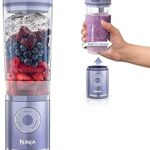 Ninja Blast Max, Portable Blender + Twist & Go, Personal Smoothie, Blend, Ice Crush, 3 Programs, Cordless, 22 oz removable Vessel, Dishwasher Safe, Leakproof, Lavender, BC251LD