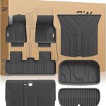 3W Tesla New Model Y Juniper 2025 2026 Floor Mats & Cargo Liners, Trunk Mats, Seat Back Cover Protector, All Weather Customer Fit Upgrade Vigormold™ TPE, Model Y Juniper Accessories(Not for Standard)