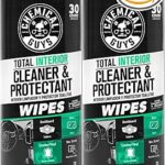 Chemical Guys Total Interior Cleaner and Protectant Wipes Canister, New Car Smell - All Surface Interior Cleaning Wipes for Dash Seats Door Panels Leather Vinyl & Fabric - Fresh New Car Scent, 2 Pack