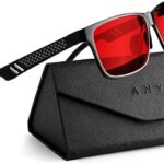 ANYLUV Blue Light Blocking Glasses Men Computer Gaming Glasses Lightweight Al-Mg Metal Anti Eyestrain Eye Protection