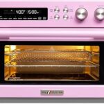 VAL CUCINA Retro 26.3 QT Infrared Heating Air Fryer Toaster Oven, Extra Large Countertop Convection Oven 10-in-1 Combo, 6-Slice Toast, Enamel Baking Pan Easy Clean with Recipe Book