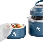AEWHALE Portable Air Fryer 3-in-1,4QT & 8 Cup non toxic air fryer with Storage Lids,Ideal for Small Spaces