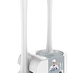 MR.SIGA Toilet Plunger and Bowl Brush Combo for Bathroom Cleaning, White, 1 Set