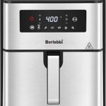 Air Fryer, 10 Quart Large Air Fryer for Families, 6 Cooking Functions AirFryer, 400°F Temp Controls in 5° Increments, Nonstick Dishwasher-Safe, 1700W, Black