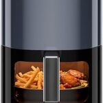 Simple Deluxe 12-in-1 Air Fryer 6.34 Qt, Digital Preset Airfryer with Visible Window, Nonstick and Dishwasher-Safe Basket, Air Fry, Roast, Bake, Dehydrate, Fries, 1700W, Gary