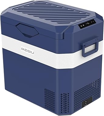 Megiu Car Fridge Portable 12V Refrigerator 40 Quart 12 Volt Freezer Compressor Cooler 12V/24V DC 110~240 V AC for Truck Van RV Camper SUV and Home Use (HC-38P5s) Megiu Car Fridge Portable 12V Refrigerator 40 Quart 12 Volt Freezer Compressor Cooler 12V/24V DC 110~240 V AC for Truck Van RV Camper SUV and Home Use (HC-38P5s) - Image 1