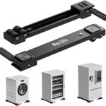 Appliance Rollers Heavy Duty,Newest Extendable Appliance Sliders,Liftable Washing Machine Base,Easily Move Washer and Dryer Machines,Refrigerators,Furniture-Black