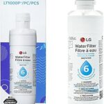 LG LT1000P - 6 Month / 200 Gallon Capacity Replacement Refrigerator Water Filter (NSF42, NSF53, and NSF401) ADQ74793501, ADQ75795105, AGF80300704, or AGF80300705 White