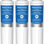 Waterdrop EDR4RXD1 Replacement for EveryDrop® Filter 4, Whirlpool® UKF8001, 4396395, Maytag® UKF8001AXX-200, UKF8001AXX-750, WD-F07, Refrigerator Water Filter, 3 Filters
