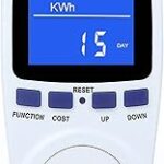 Upgraded Watt Power Meter Plug Home Electrical Usage Monitor Consumption, Energy Voltage Amps Kill Tester with Backlight, Overload Protection, 7 Modes Display